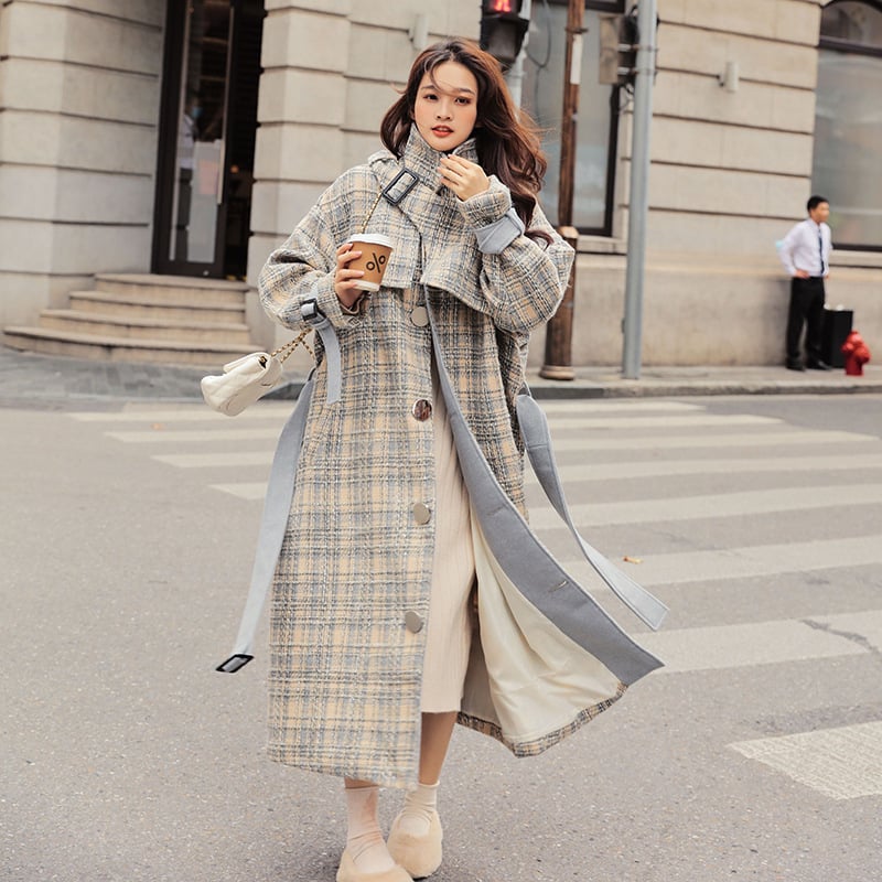 Thick Woolen Coat for Autumn and Winter Matching