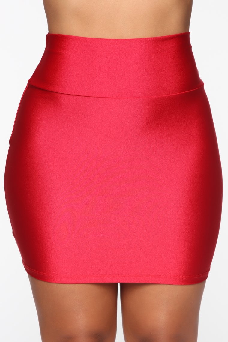 Slim-fit Pure Color One-step Skirt with Hips